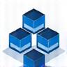 Łańcuchy bloków, symbolizujące technologię blockchain