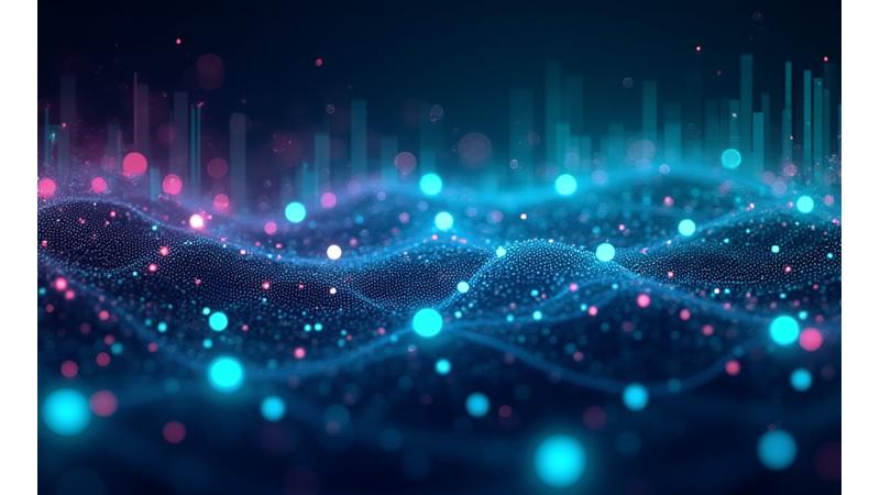 Wizualizacja symboli DeFi i decentralizacji, z połączonymi węzłami sieci